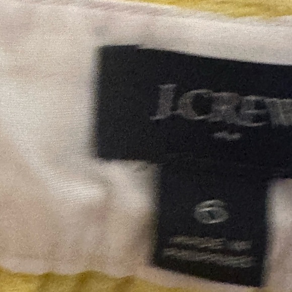J.Crew Womens Short 6 Yellow Scalloped Hem Linen Cotton Blend Summer - Picture 4 of 7